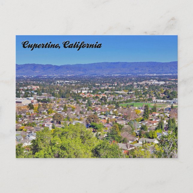 Cupertino, Kaliforniens vykort (Framsida)