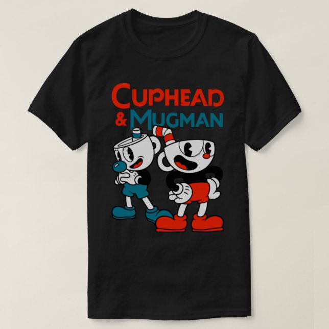 Cuphead _amp_ Mugman - Cuphead T Shirt (Design framsida)