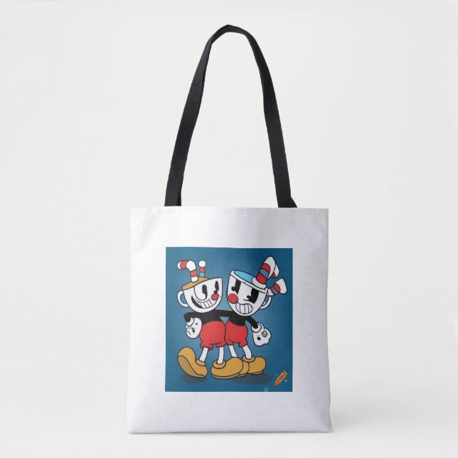 "Cuphead Design Bag for Sale in Store" Tygkasse (Framsida)