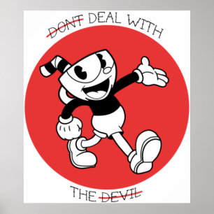 Cuphead-Dont handlar om djävulen Poster