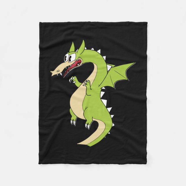 Cuphead Dragon-märke (grim Matchstick) Fleecefilt (Framsidan)