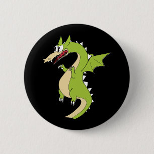 Cuphead Dragon-märke (grim Matchstick) Knapp