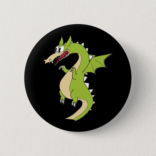 Cuphead Dragon-märke (grim Matchstick) Knapp (Framsida)
