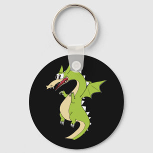 Cuphead Dragon-märke (grim Matchstick) Nyckelring