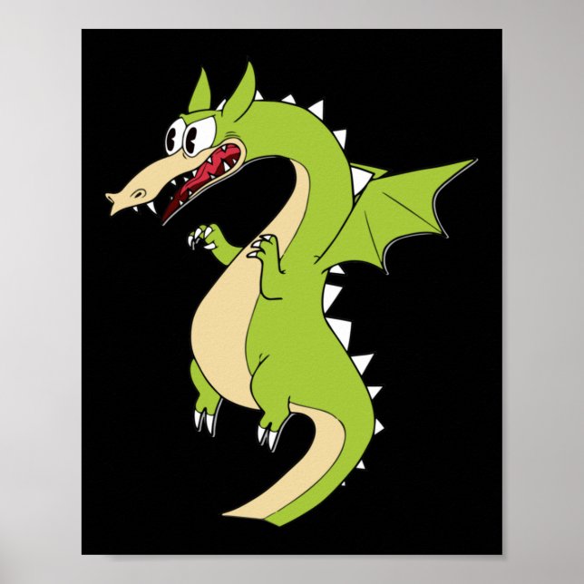 Cuphead Dragon-märke (grim Matchstick) Poster (Framsidan)