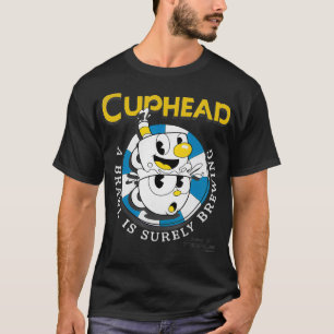 Cuphead Mugman Poker Chip Brewing Brawl T Shirt