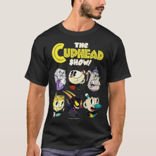 Cuphead Show Group Poster Logotyp Premium  T Shirt