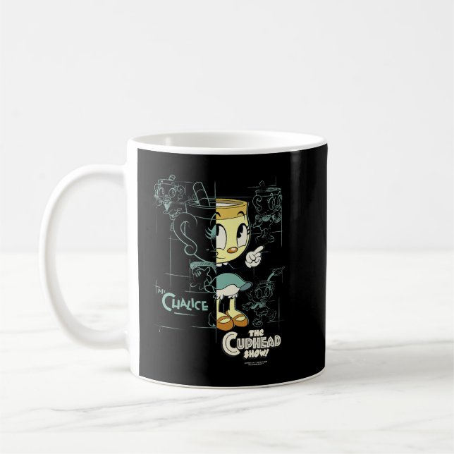Cuphead Show Ms Chalice Halsketch Premium  Kaffemugg (Vänster)