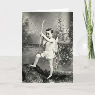 Cupid 1880 på arbete helgkort