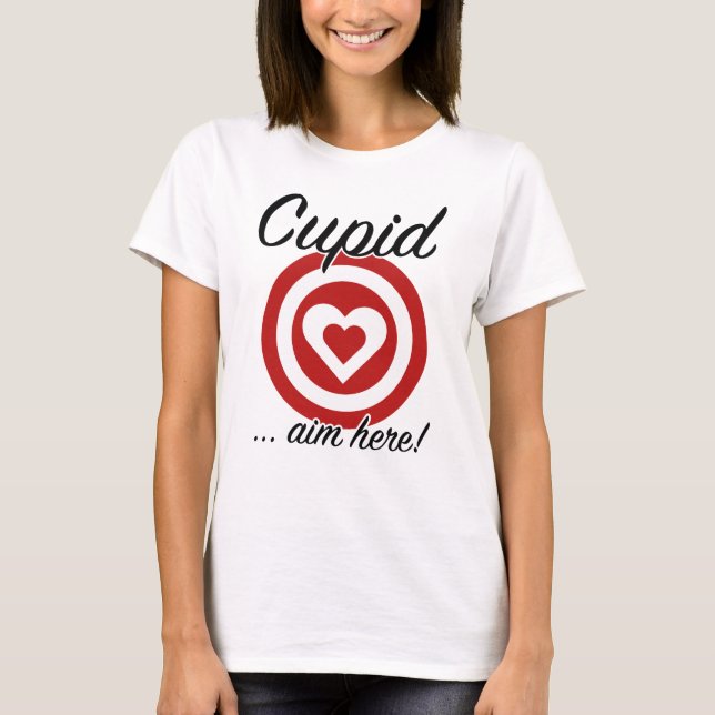 Cupid Aim här T Shirt (Framsida)
