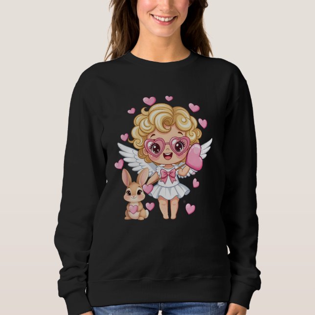 Cupid and Bunny Dance T Shirt (Framsida)
