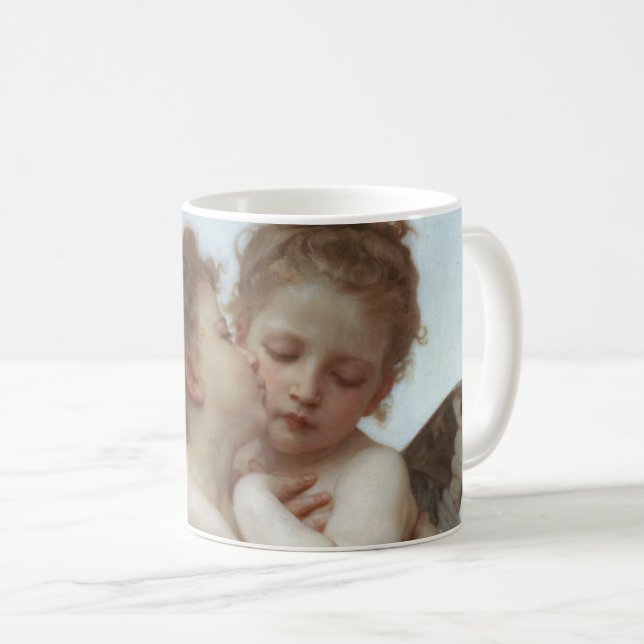 Cupid and Psyche as children - William Bouguereau Kaffemugg (Framsida höger)