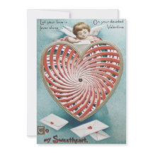Cupid Ängel Kalejdoskop Bröllopsinbjudan