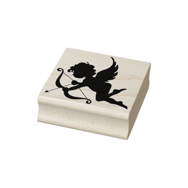 Cupid ängslsilhuette art frimärke stämpel (Stämpel)