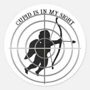 Cupid Anti Alla hjärtans dag  Runt Klistermärke