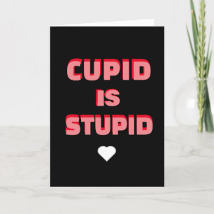 Cupid är en slumpartad Valentines day-fras Helgkort