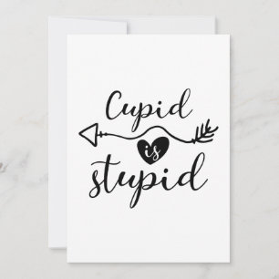 Cupid är ett stadigt Sarcastic Valentine Day Card Julkort