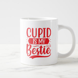 cupid är min bestie jumbo mugg
