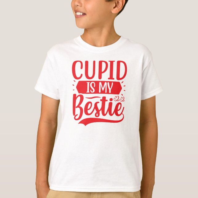 Cupid är min Bestie T Shirt (Framsida)