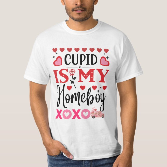 Cupid är mitt romantiska Trendig i hemmet. T Shirt (Framsida)