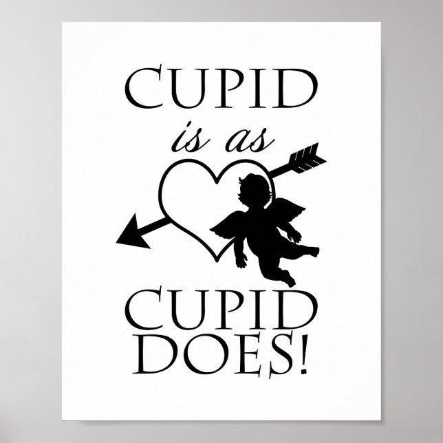 Cupid är som Cupid | Valentine Poster (Framsidan)
