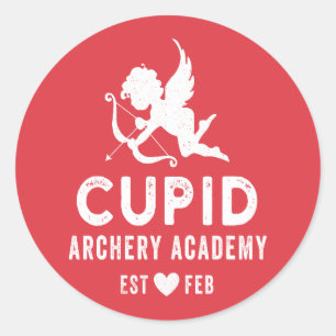 Cupid Archery Academy Runt Klistermärke