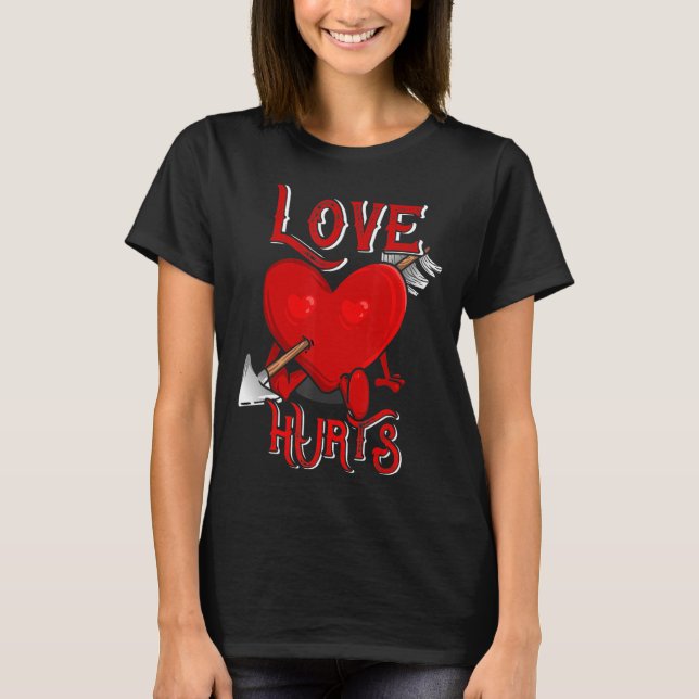 Cupid Arrow Kärlek Ontr Valentines day T Shirt (Framsida)