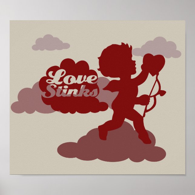 Cupid Art mot Valentines day Poster (Framsidan)