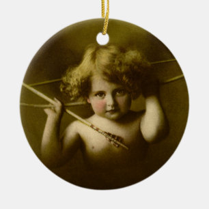 Cupid AVakueflitografi Julgransprydnad Keramik