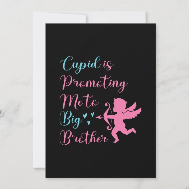 Cupid befordrar mig till Big Brother Valentine Julkort (Framsida)