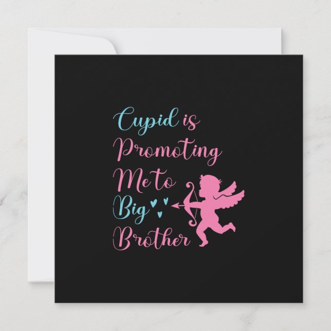 Cupid befordrar mig till Big Brother Valentine Tack Kort (Framsida)