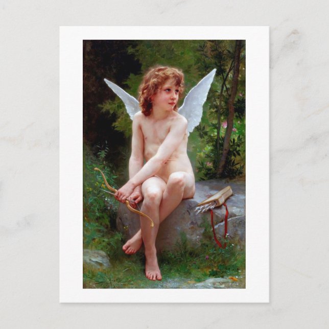 Cupid, Bouguereau Vykort (Framsida)