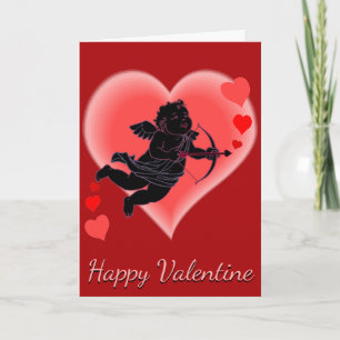 Cupid Cards Anpassningsbar Valentines Hälsning Car Helgkort