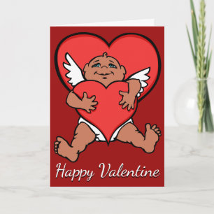 Cupid Cards Anpassningsbar Valentines Hälsning Car Helgkort