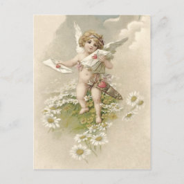 Cupid Cherub Angel Valentine Daisy Helg Vykort
