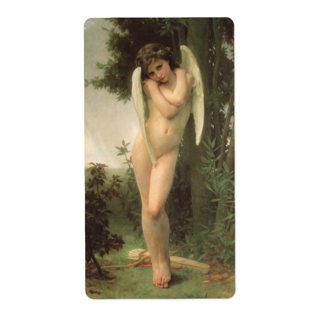 Cupid (Cupidon) Angel Porträtt av Bouguereau Fraktsedel (Framsidan)