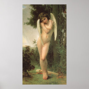 Cupid (Cupidon) Angel Porträtt av Bouguereau Poster