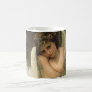Cupid (Cupidon) Ängelporträtt av Bouguereau Kaffemugg
