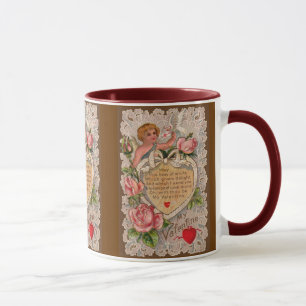 Cupid Dikt Valentines Mugg