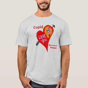 Cupid för mig min gudinna Valentine Humor Tröja