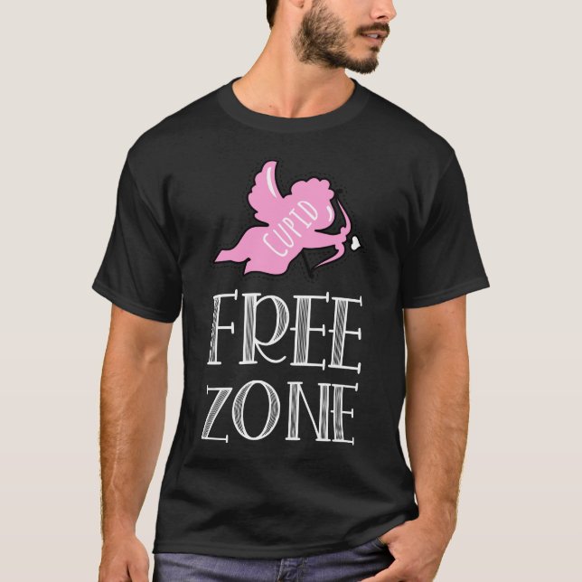 Cupid Free Zon - Anti-Alla hjärtans dag T Shirt (Framsida)