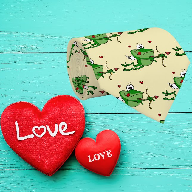 Cupid Frog Necktie för manar Slips (Skapare uppladdad)