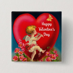 Cupid Glad Alla hjärtans dag-knapp Knapp