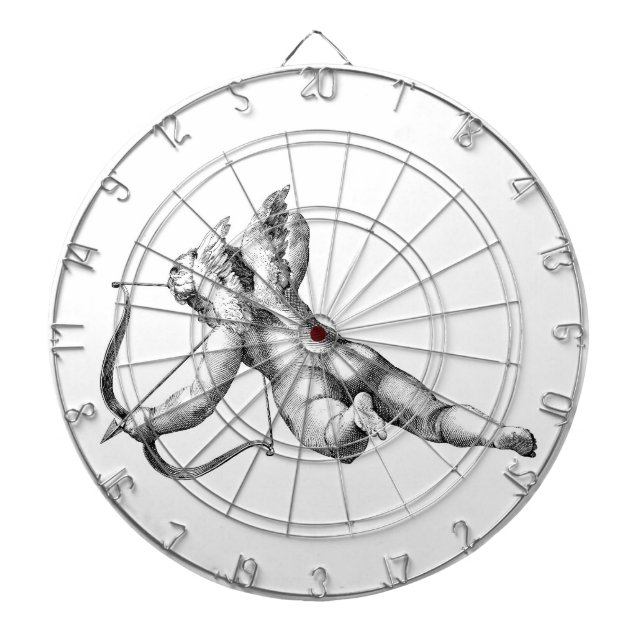 Cupid God vid Kärlek Darttavla (Framsidan)