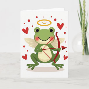 Cupid Groda Valentine Kärlekskort Kort