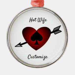 Cupid Heart Black Spade Thunder_Cove Julgransprydnad Metall