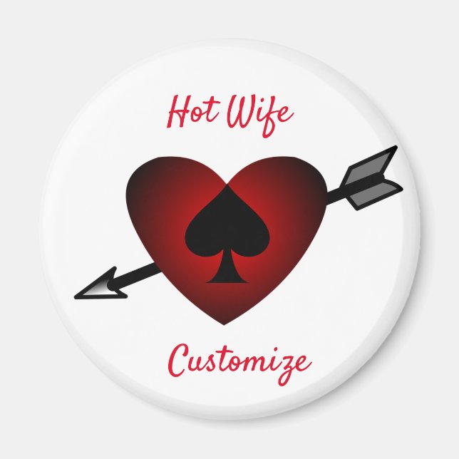 Cupid Heart Black Spade Thunder_Cove Magnet (Framsidan)