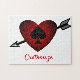 Cupid Heart Black Spade Thunder_Cove Pussel