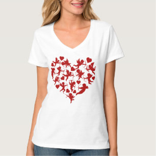 Cupid Hearts Valentine Day Romantic T Shirt