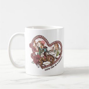 Cupid Hitta mig en Cowboy Kaffemugg